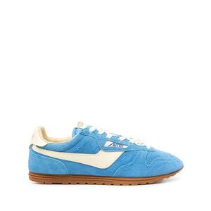 AUTRY WSLM Suede Low-Top Sneakers Men BLUE